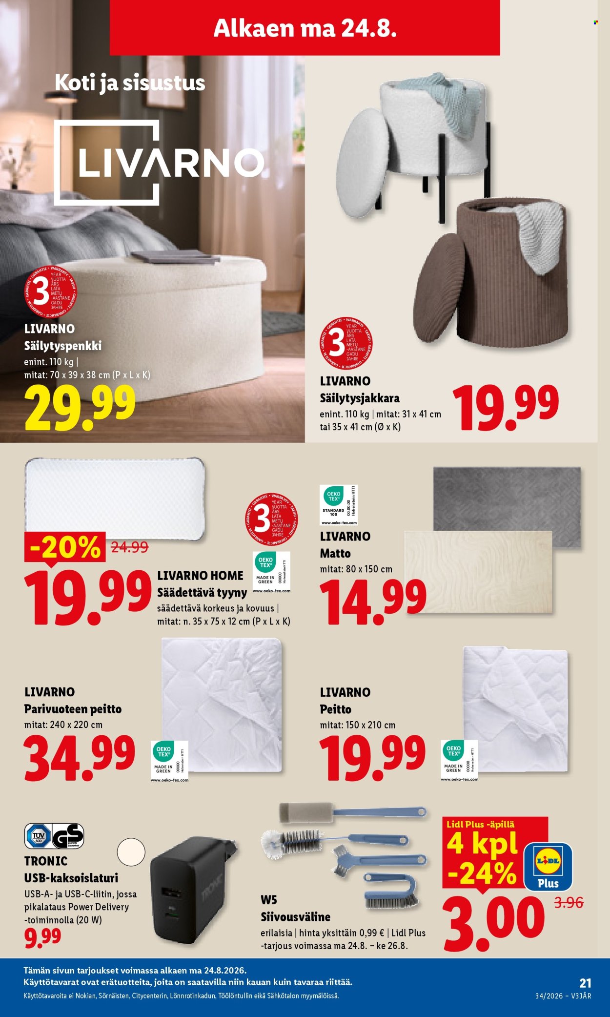 Lidl tarjouslehti  - 24.08.2026 - 26.08.2026. Sivu 15