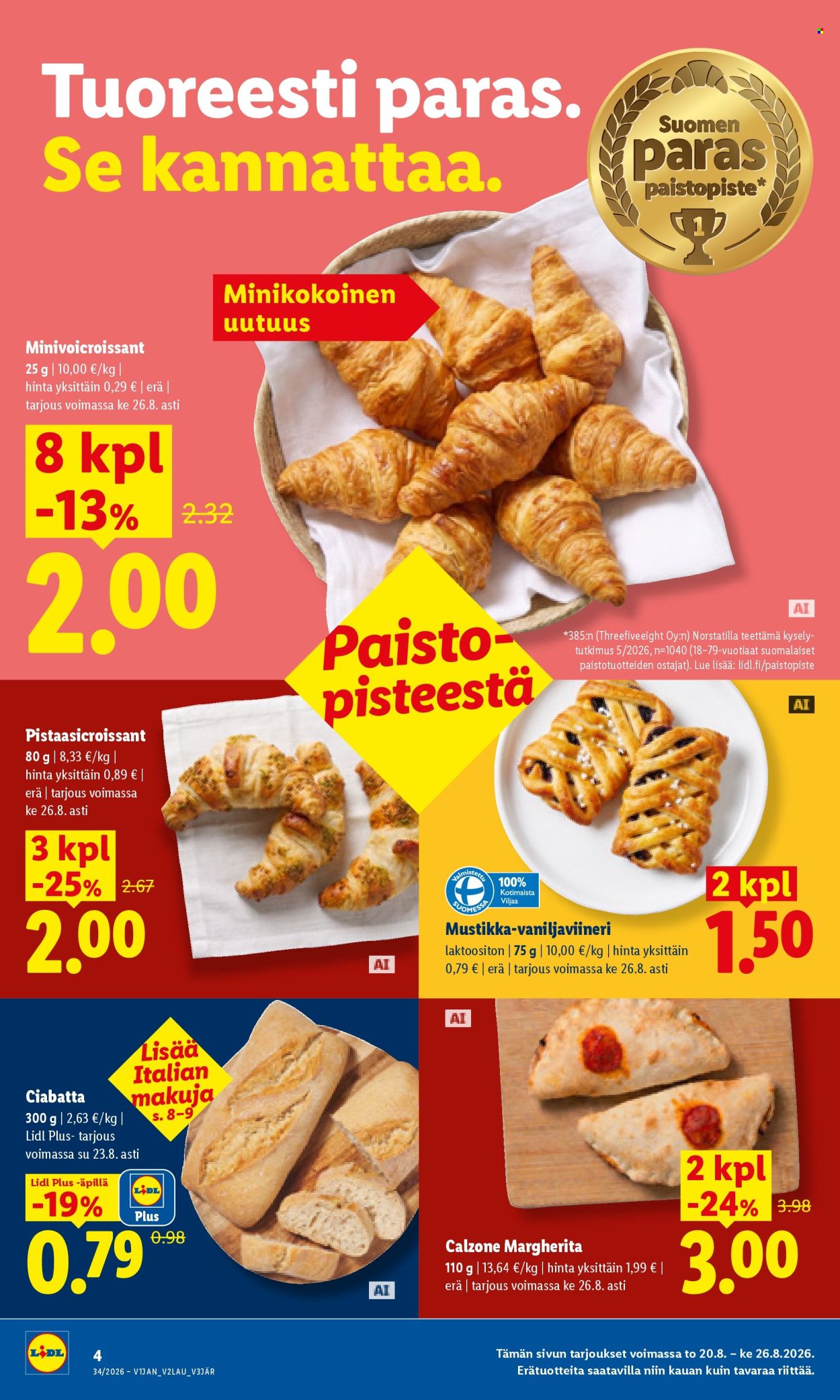 Lidl tarjouslehti  - 20.08.2026 - 23.08.2026. Sivu 4
