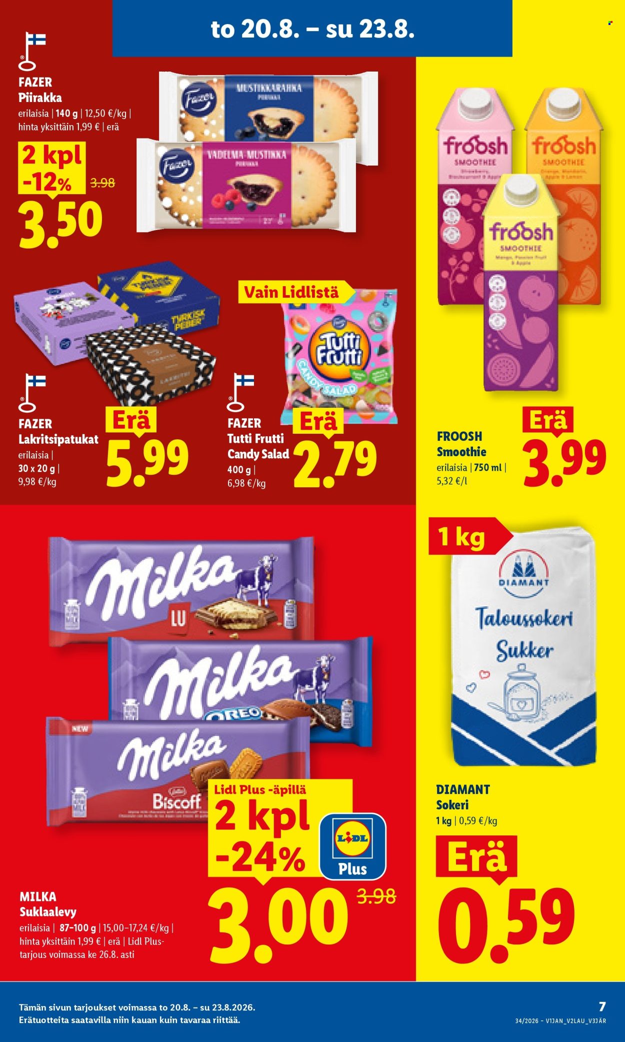 Lidl tarjouslehti  - 20.08.2026 - 23.08.2026. Sivu 7