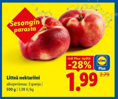 Litteä nektariini