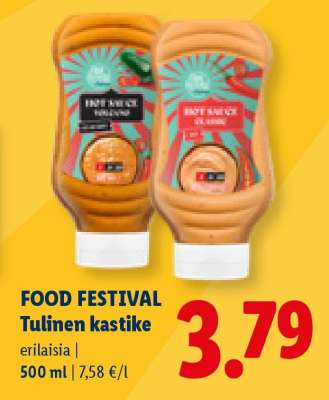 FOOD FESTIVAL Tulinen kastike