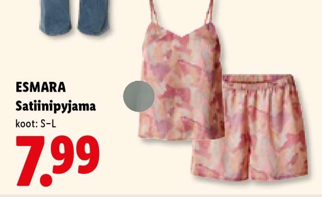 ESMARA Satiinipyjama