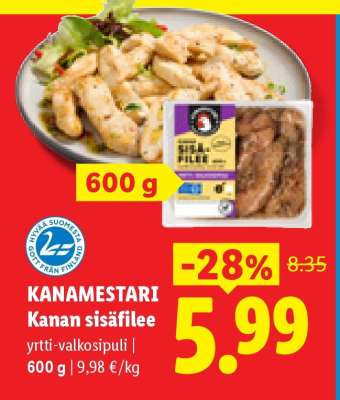 KANAMESTARI Kanan sisäfilee
