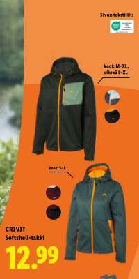 CRIVIT Softshell-takki