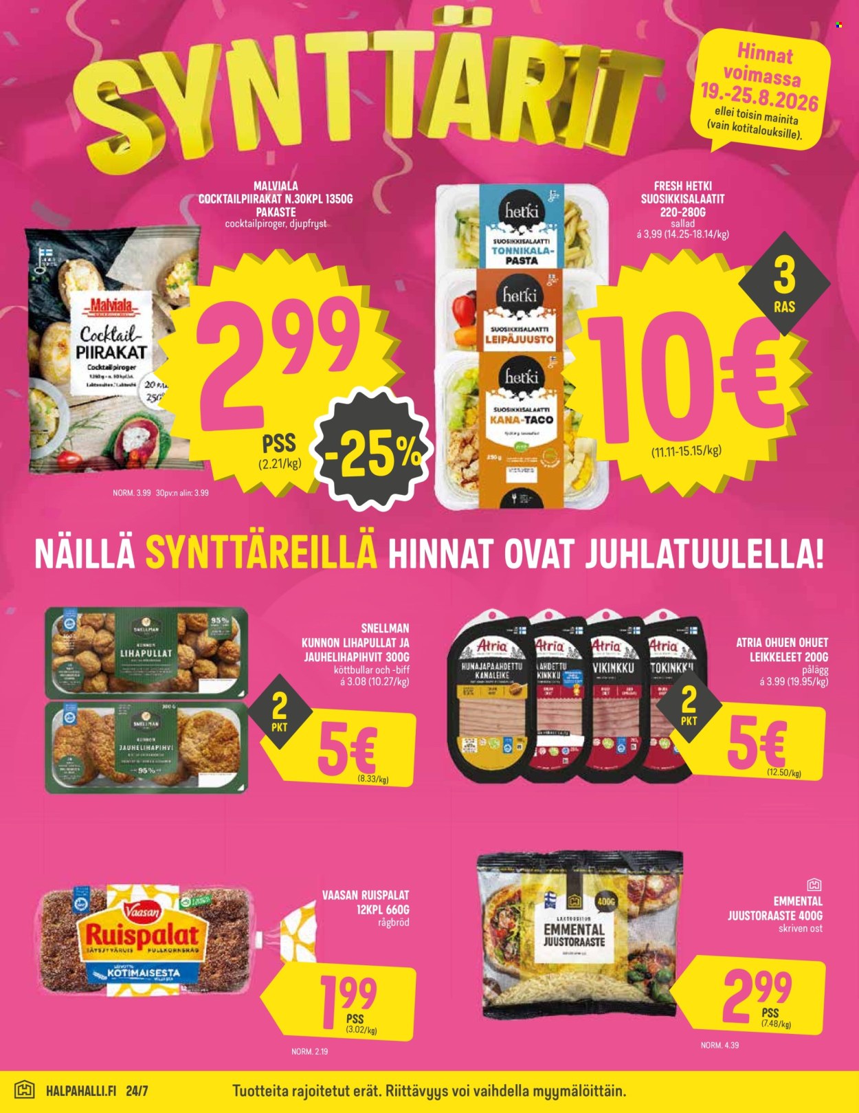 HalpaHalli tarjouslehti  - 19.08.2026 - 25.08.2026. Sivu 2