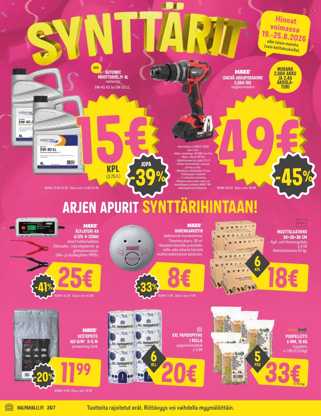 HalpaHalli tarjouslehti  - 19.08.2026 - 25.08.2026. Sivu 6