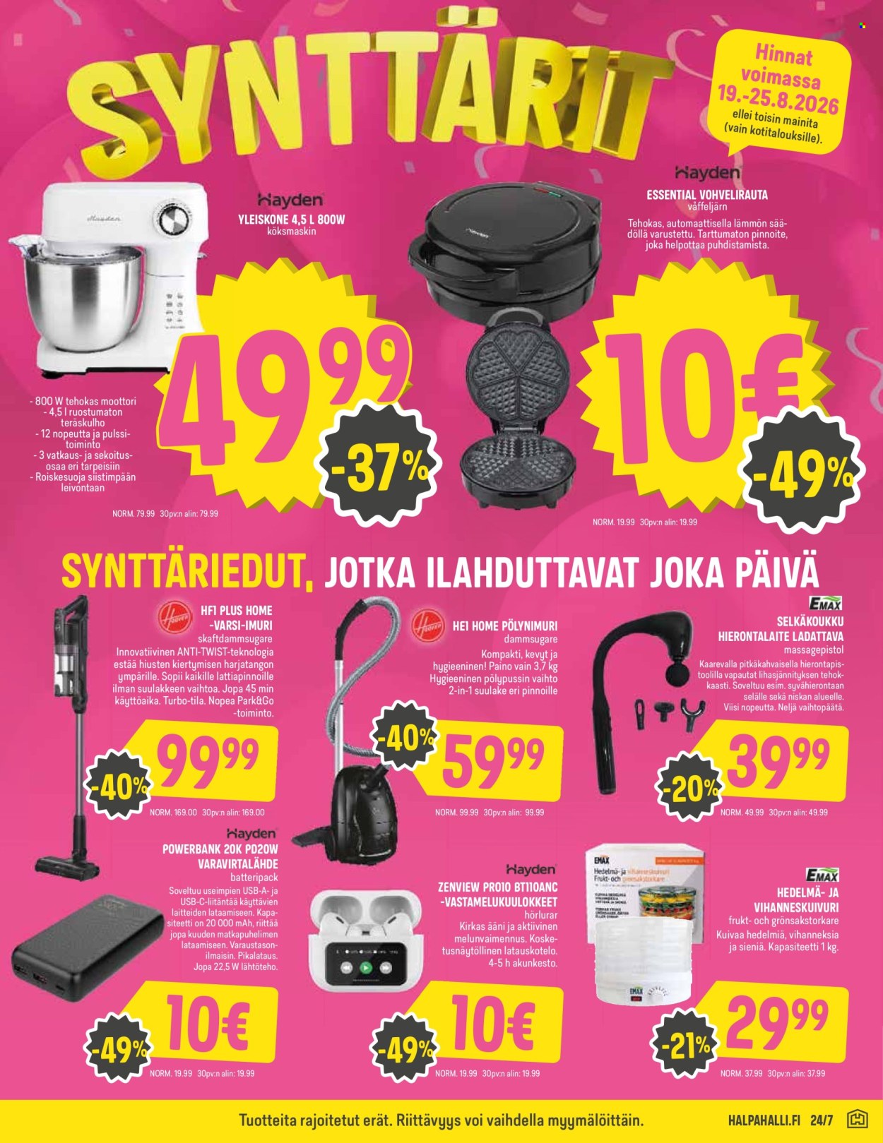 HalpaHalli tarjouslehti  - 19.08.2026 - 25.08.2026. Sivu 7