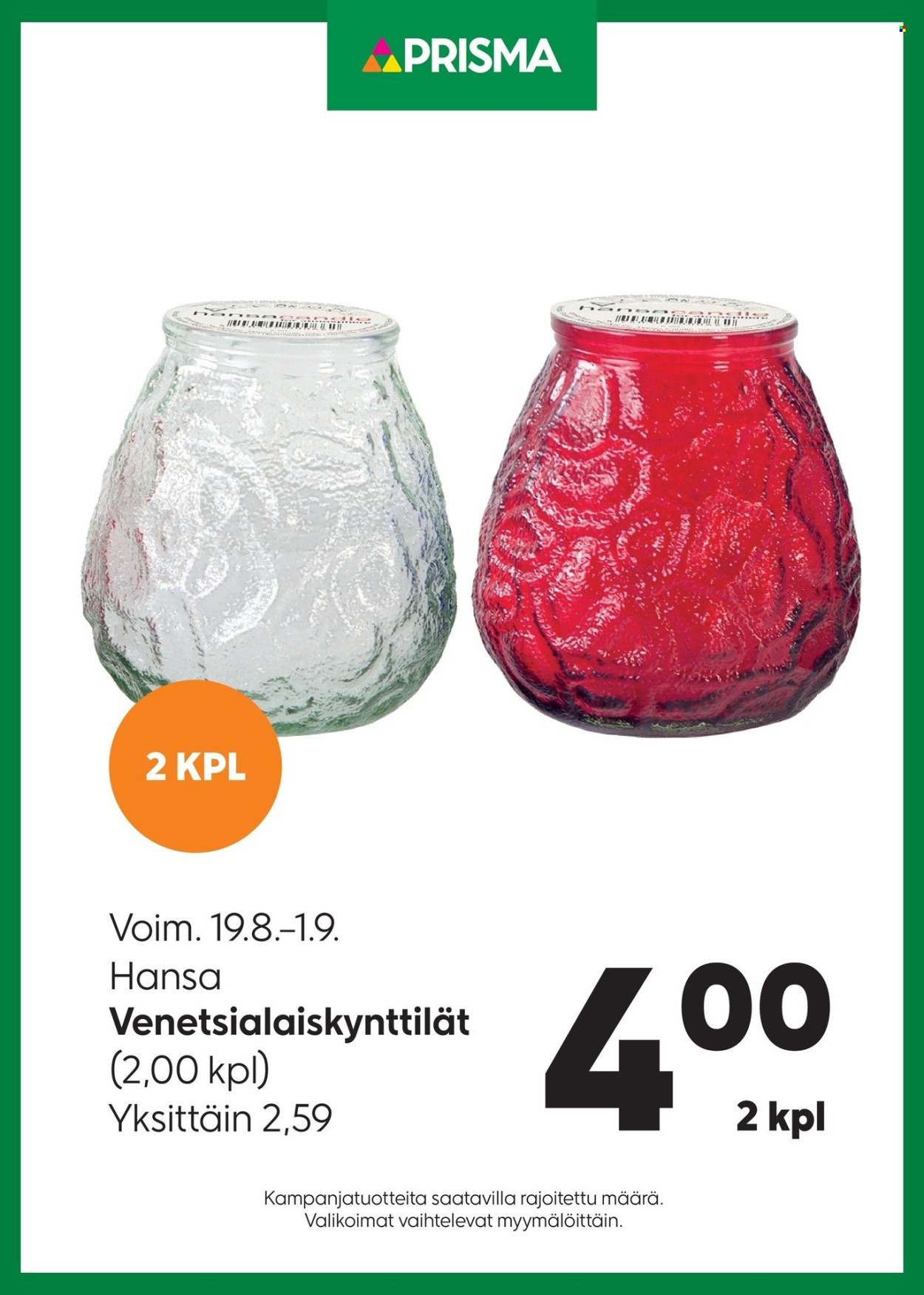 Prisma tarjouslehti  - 19.08.2026 - 01.09.2026. Sivu 4