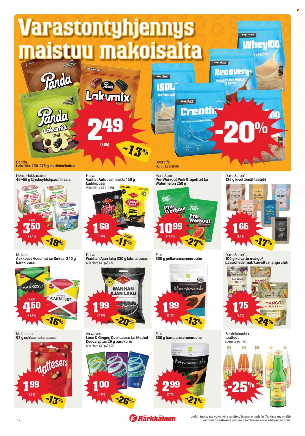 Kärkkäinen tarjouslehti  - 19.08.2026 - 01.09.2026. Sivu 12