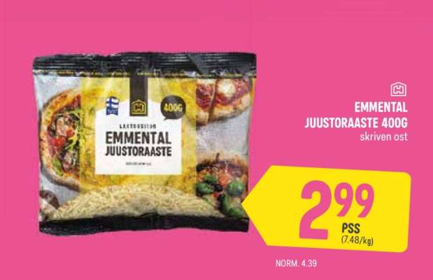 Emmental Juustoraaste 400g