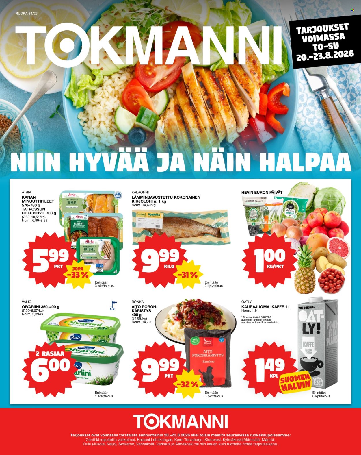 Tokmanni tarjouslehti  - 20.08.2026 - 23.08.2026. Sivu 1