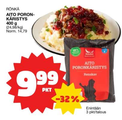 RÖNKÄ AITO PORONKÄRISTYS