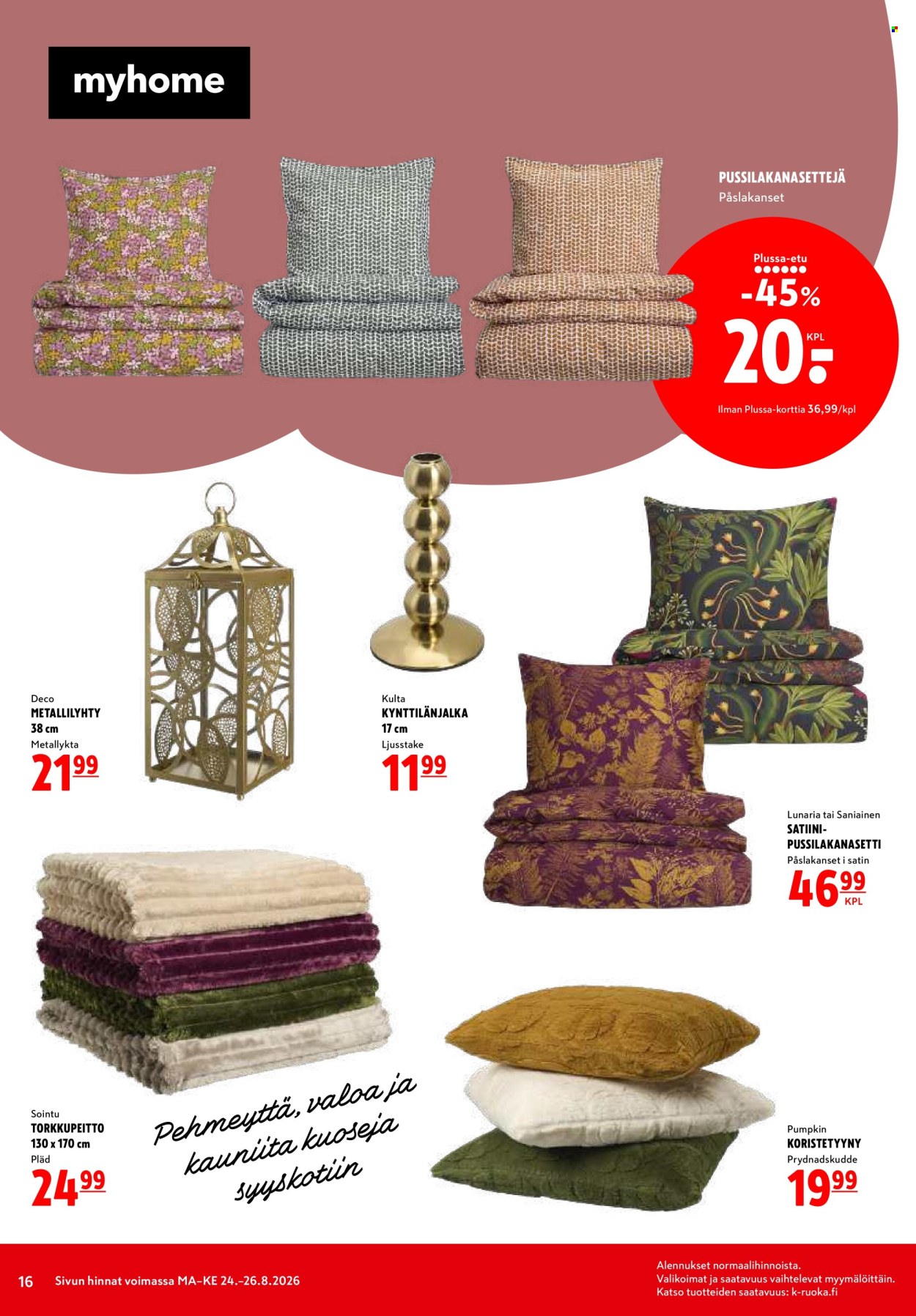 K-citymarket tarjouslehti  - 24.08.2026 - 26.08.2026. Sivu 16