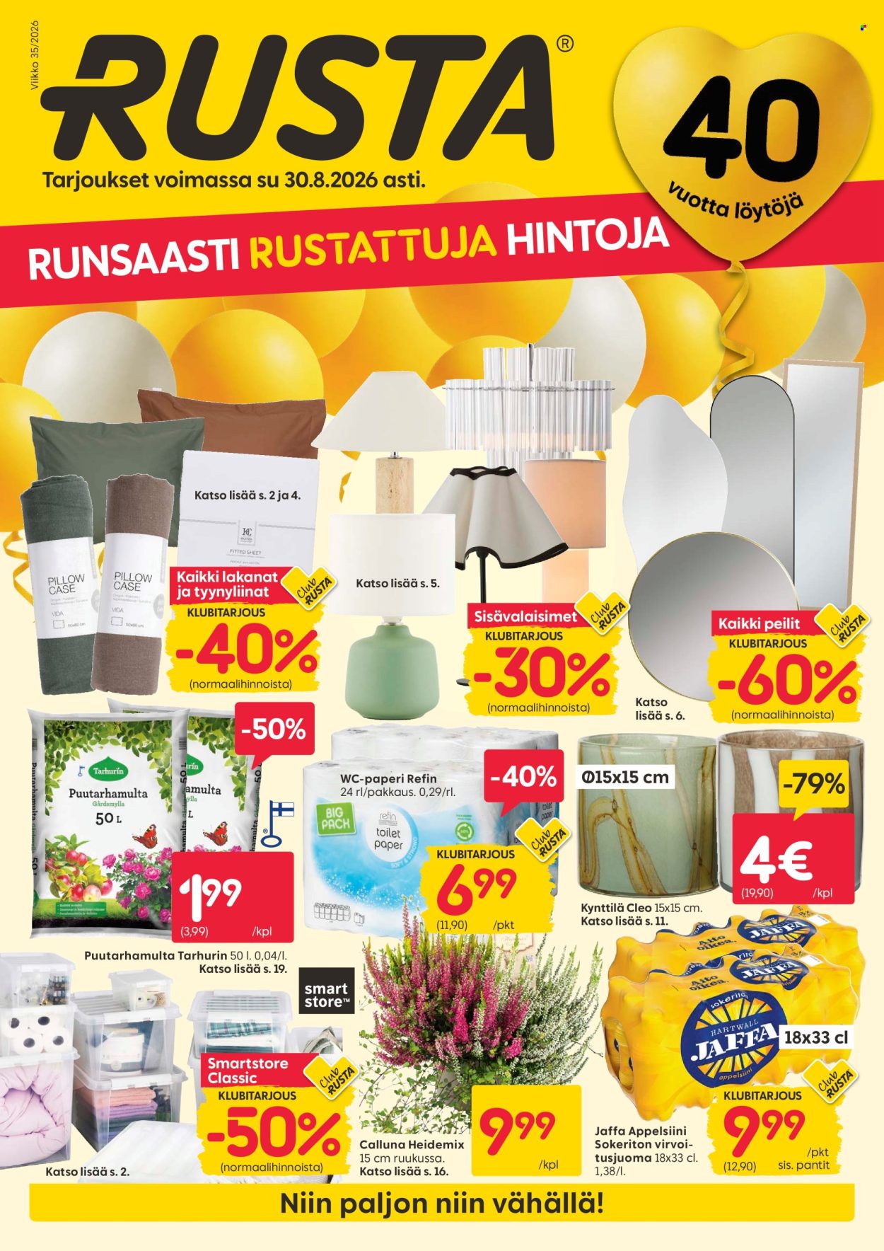 Rusta tarjouslehti  - 24.08.2026 - 30.08.2026. Sivu 1