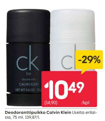 Deodoranttipuikko Calvin Klein