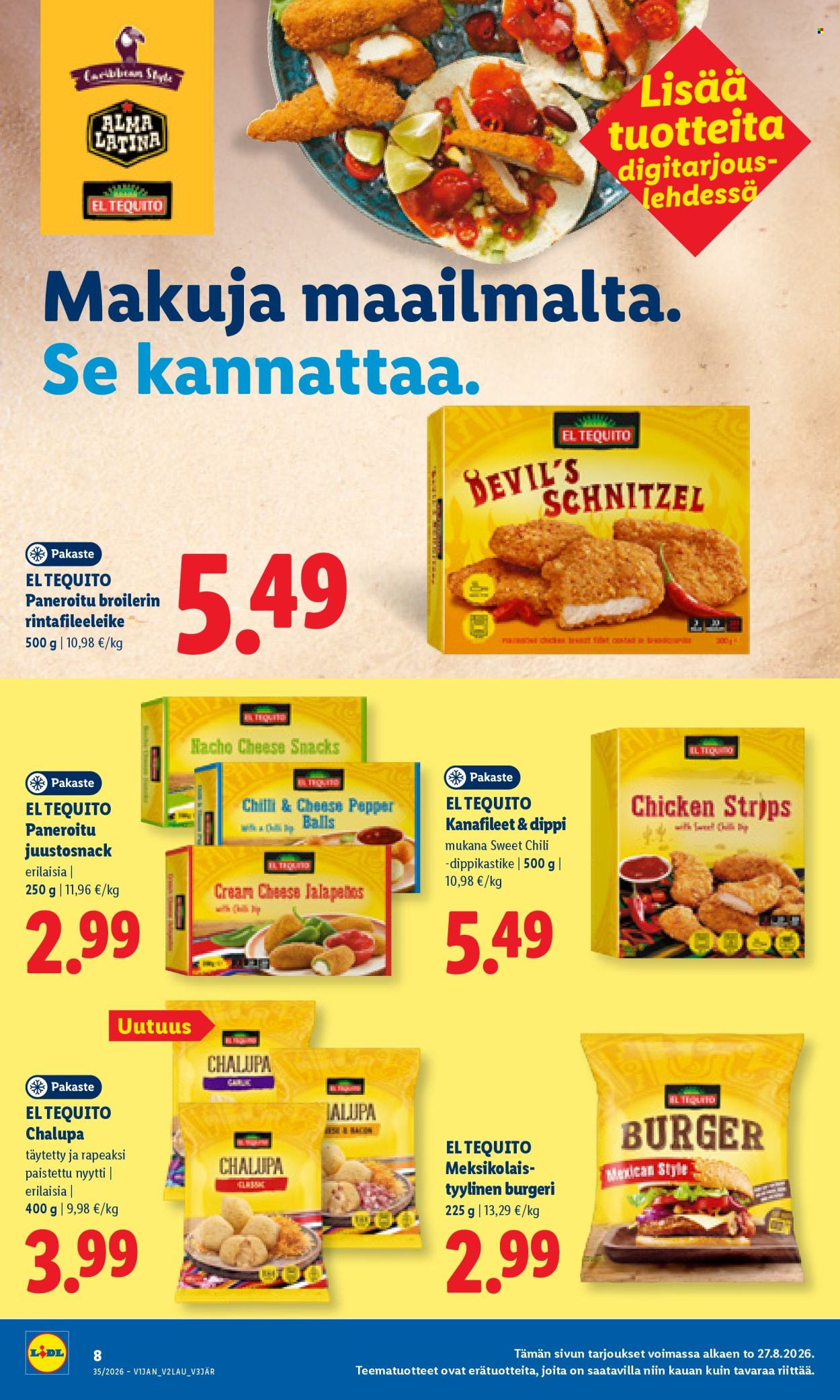 Lidl tarjouslehti  - 27.08.2026 - 30.08.2026. Sivu 8