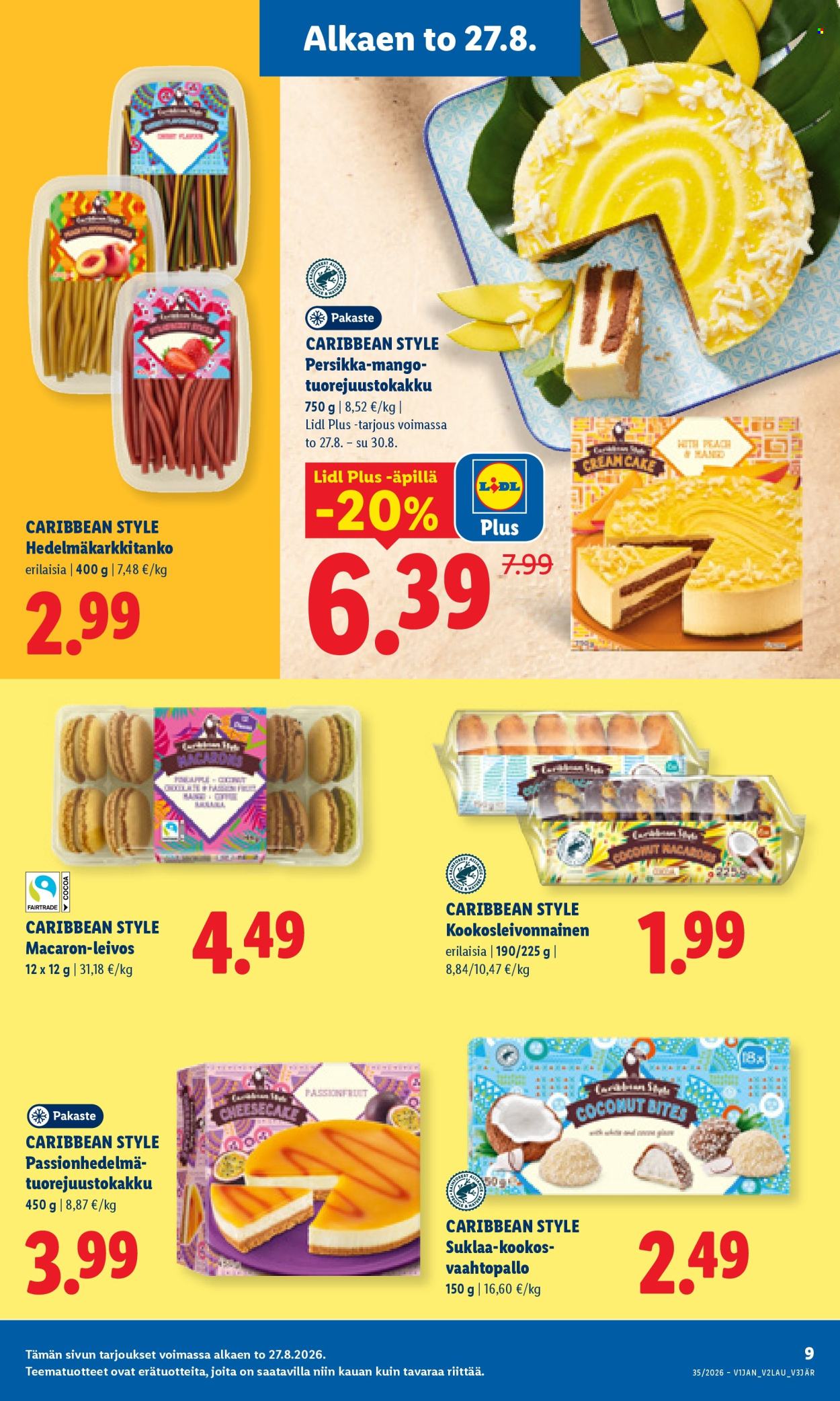 Lidl tarjouslehti  - 27.08.2026 - 30.08.2026. Sivu 9