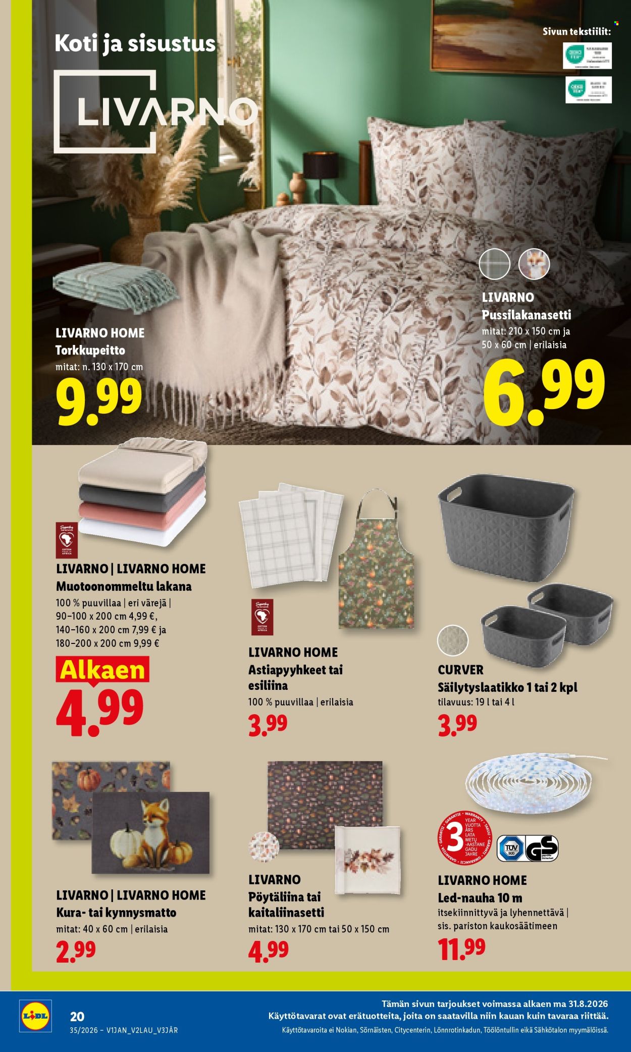 Lidl tarjouslehti  - 31.08.2026 - 02.09.2026. Sivu 8