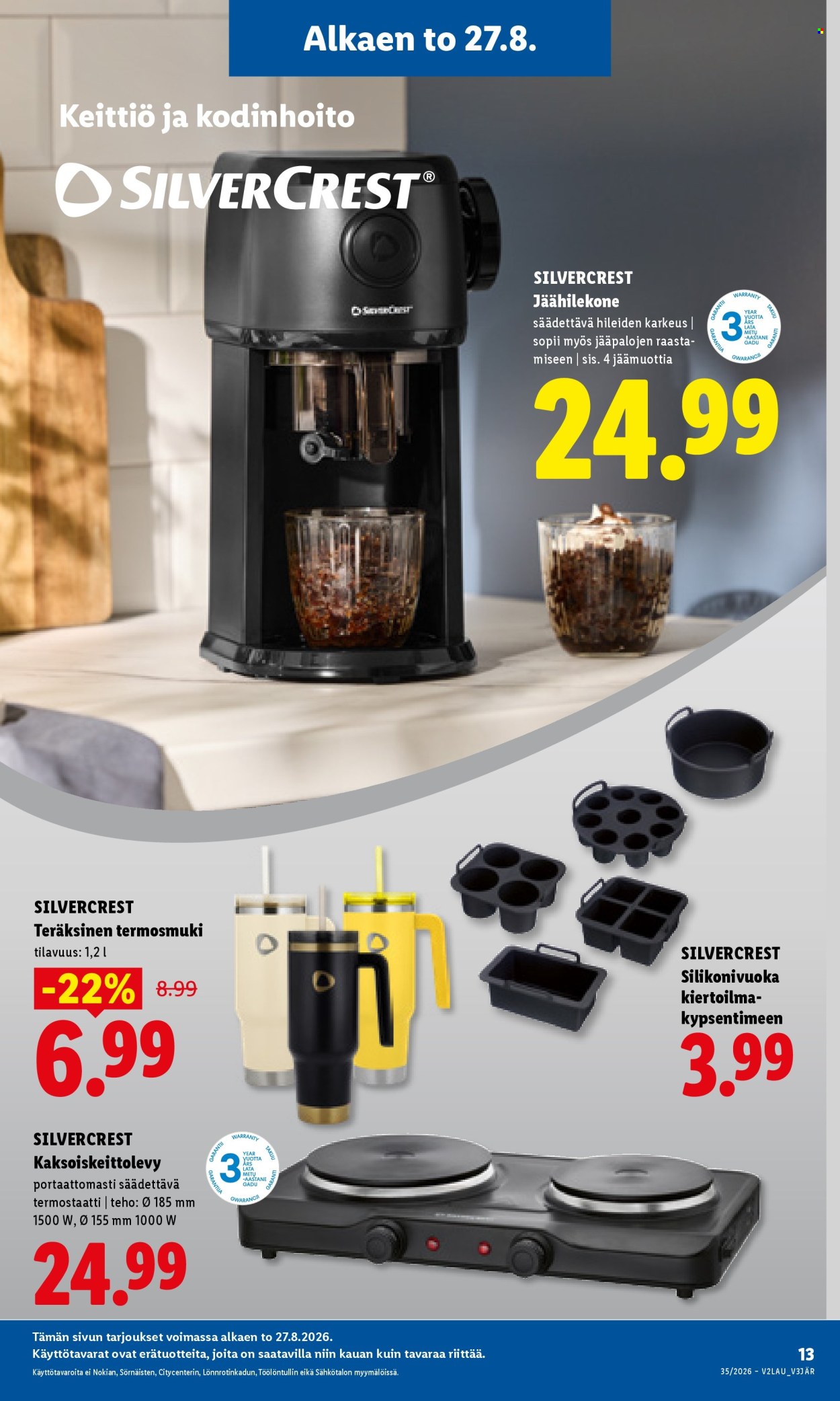 Lidl tarjouslehti  - 27.08.2026 - 30.08.2026. Sivu 17
