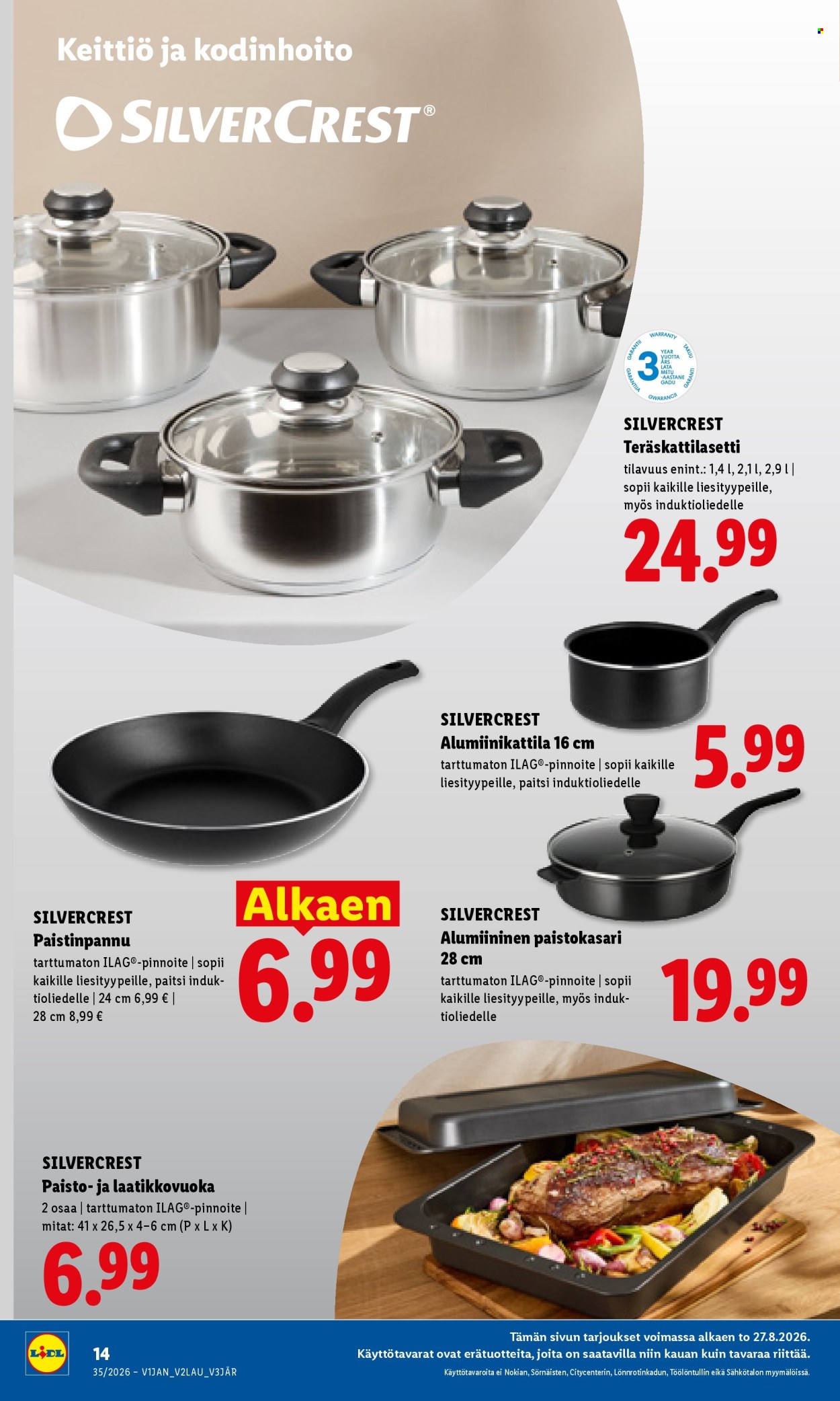 Lidl tarjouslehti  - 27.08.2026 - 30.08.2026. Sivu 18