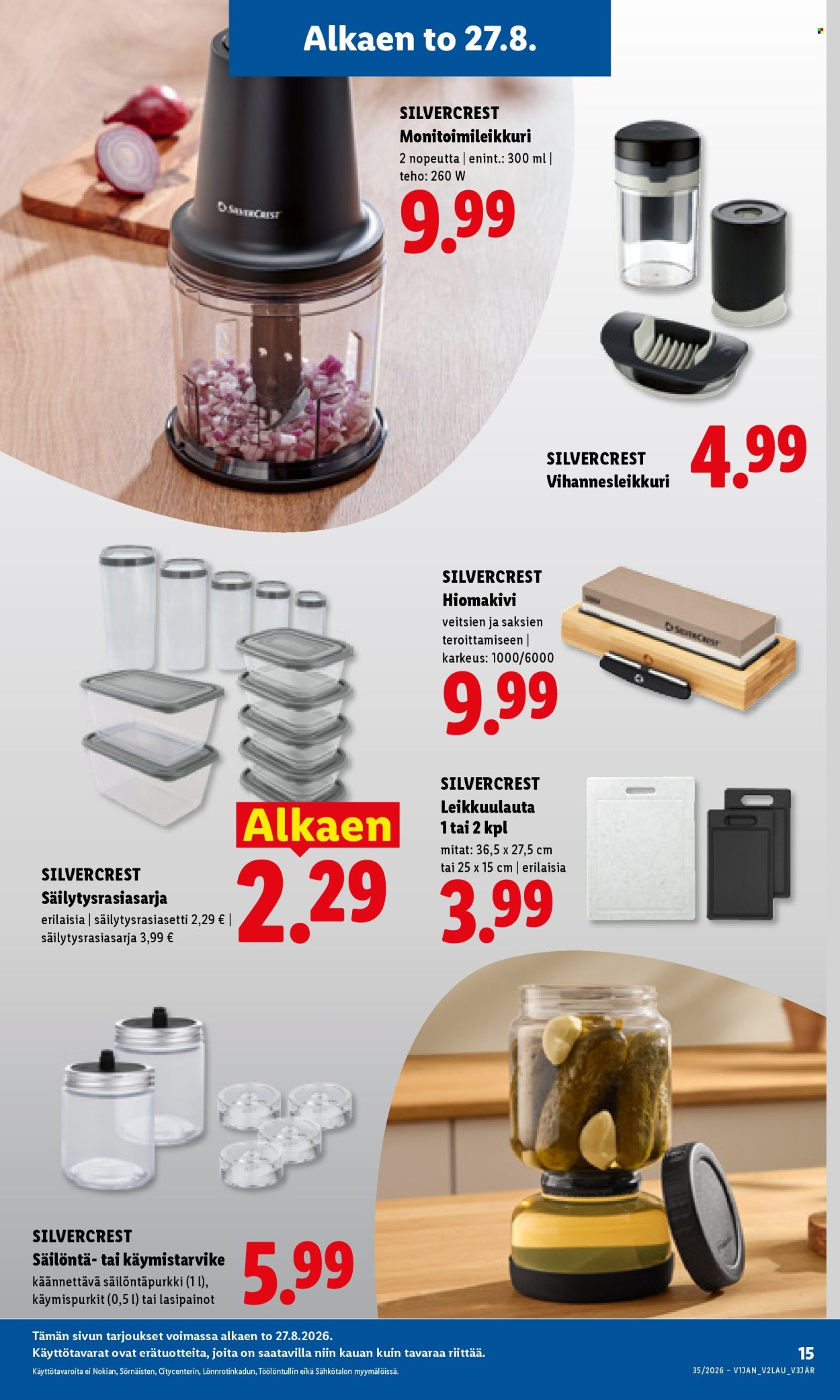 Lidl tarjouslehti  - 27.08.2026 - 30.08.2026. Sivu 19