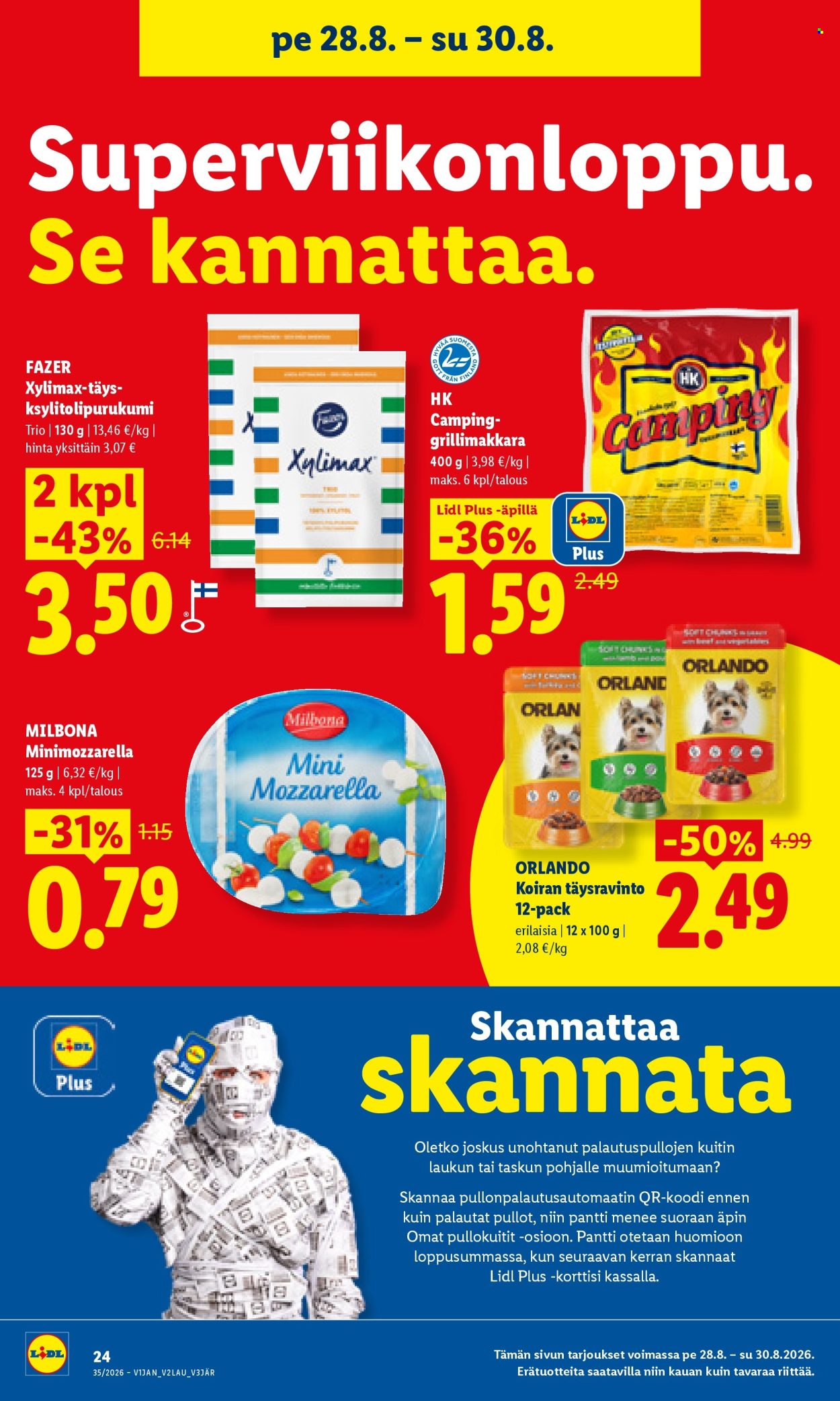 Lidl tarjouslehti  - 27.08.2026 - 30.08.2026. Sivu 22