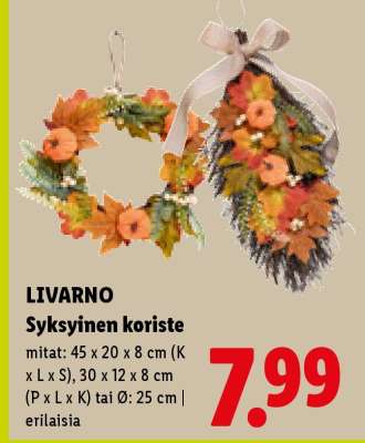 LIVARNO Syksyinen koriste