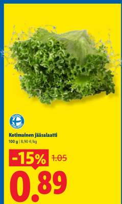 Kotimainen jääsalaatti