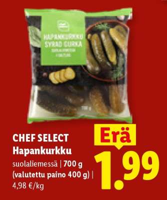 CHEF SELECT Hapankurkku