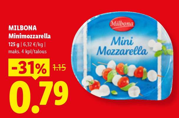 Milbona Minimozzarella