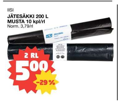IISI JÄTESÄKKI 200 L