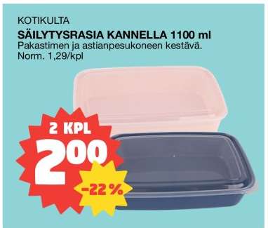 KOTIKULTA SÄILYTYSRASIA KANNELLA 1100 ml