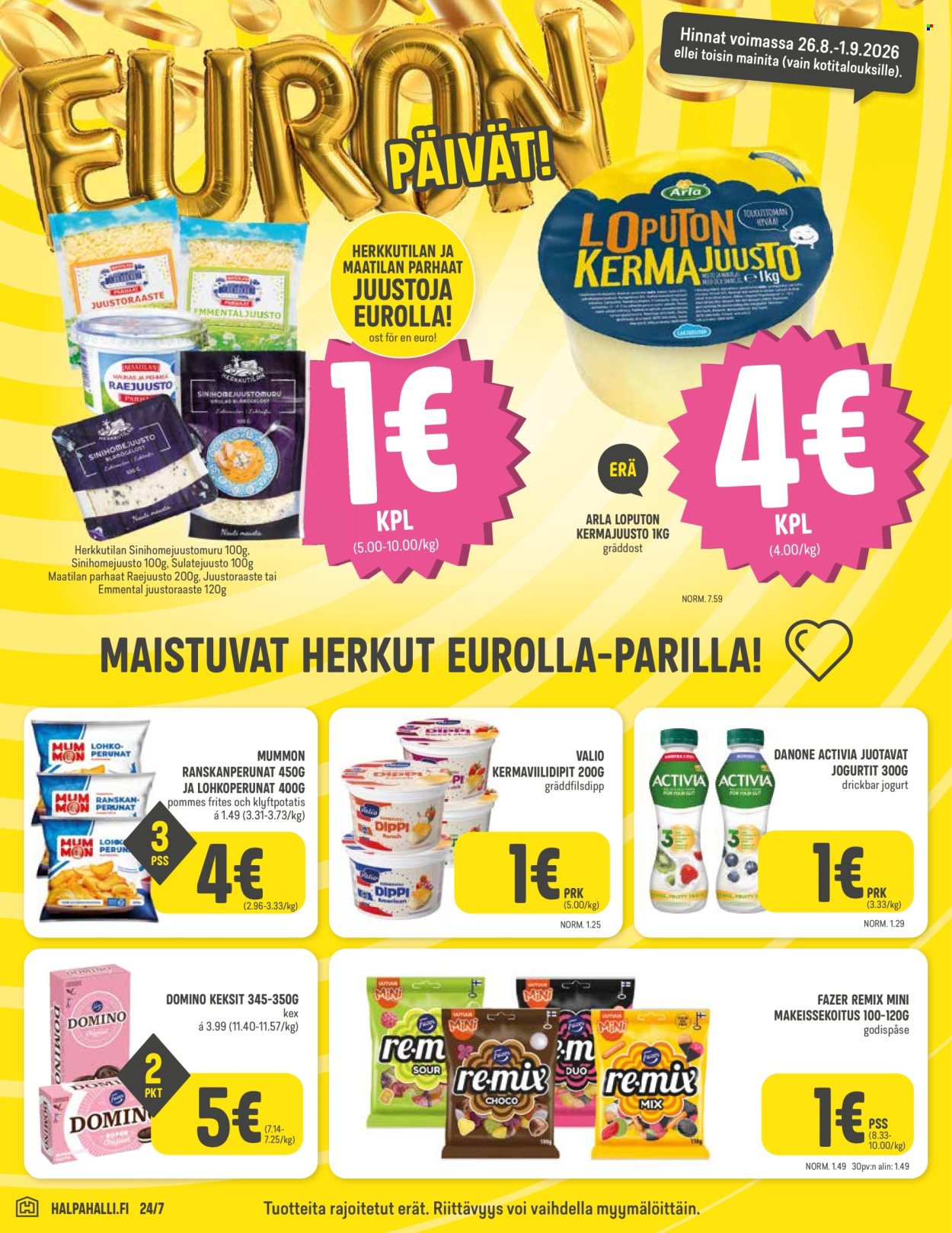 HalpaHalli tarjouslehti  - 26.08.2026 - 01.09.2026. Sivu 2