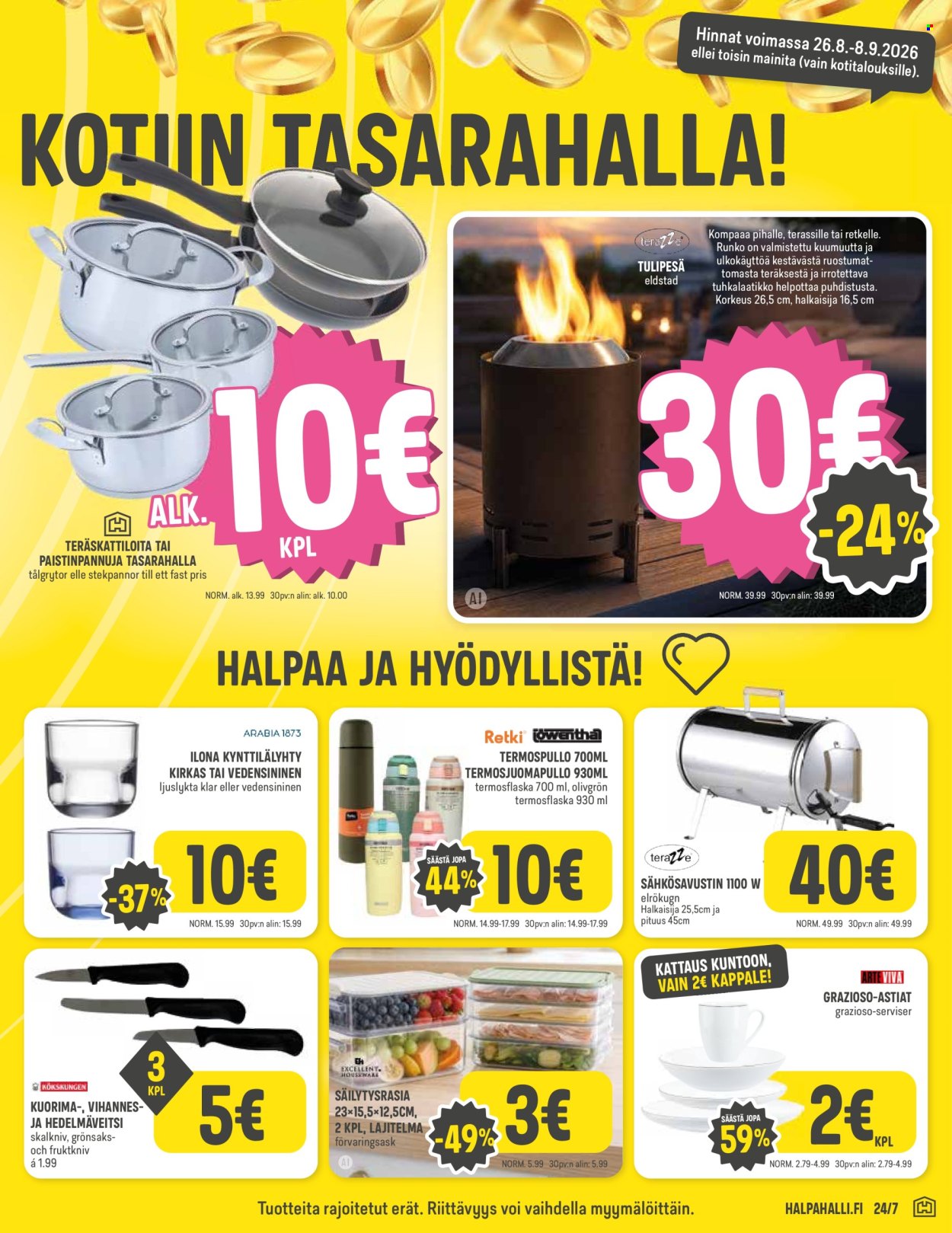 HalpaHalli tarjouslehti  - 26.08.2026 - 01.09.2026. Sivu 9
