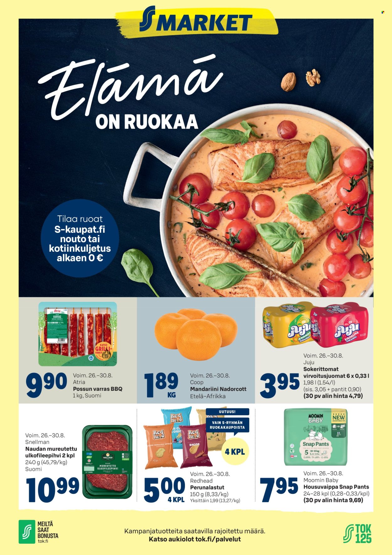 S-market tarjouslehti  - 26.08.2026 - 30.08.2026. Sivu 1
