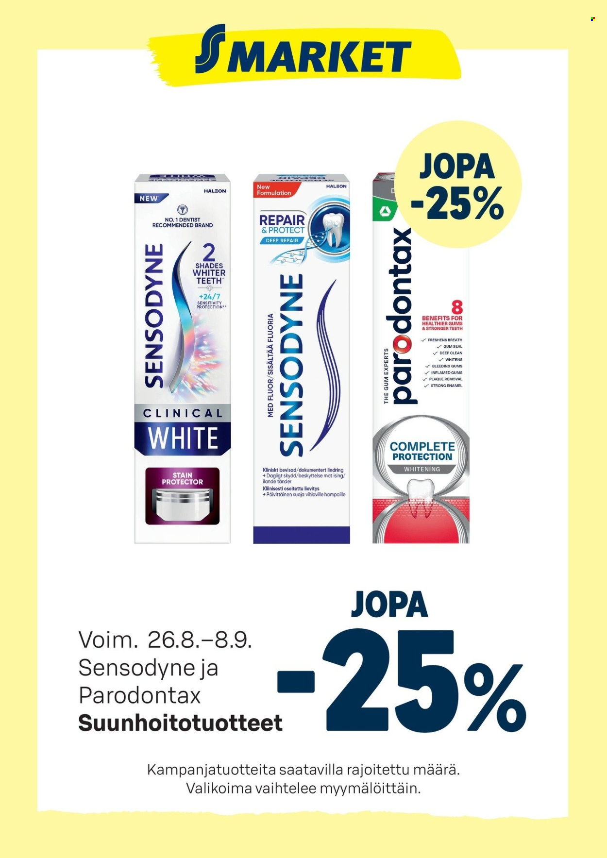 S-market tarjouslehti  - 26.08.2026 - 08.09.2026. Sivu 3
