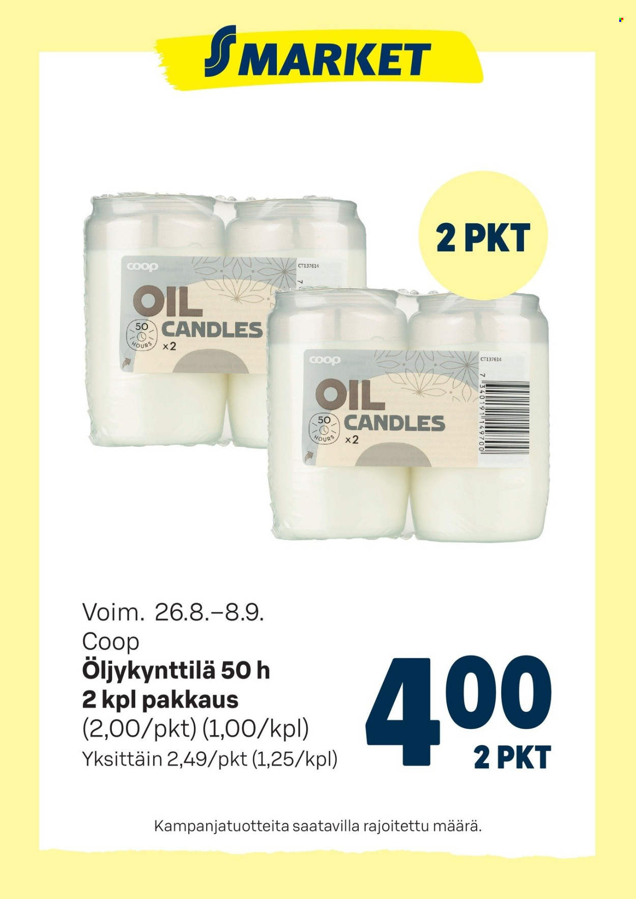 S-market tarjouslehti  - 26.08.2026 - 08.09.2026. Sivu 4