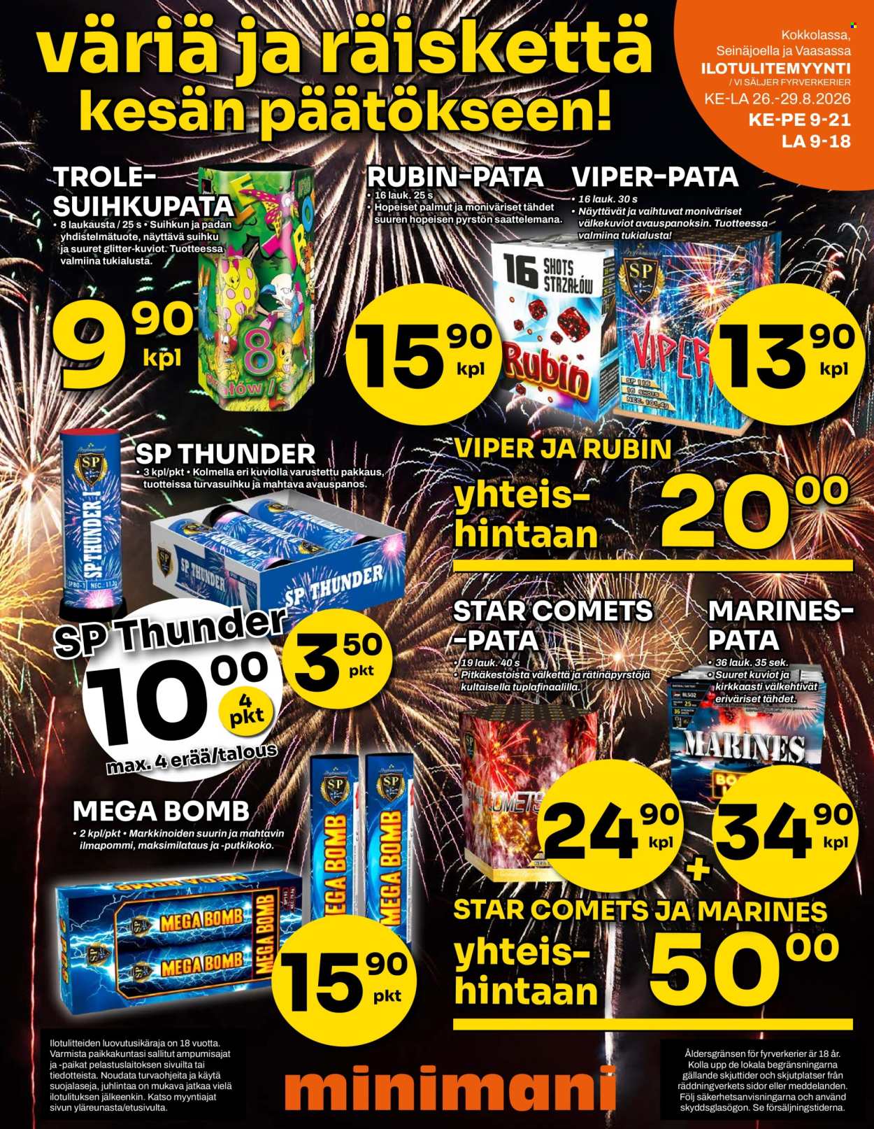 Minimani tarjouslehti  - 26.08.2026 - 30.08.2026. Sivu 13