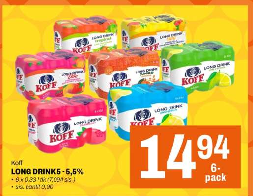 Koff Long Drink 5 - 5,5%