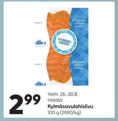 Kylmäsavulohisiivu
