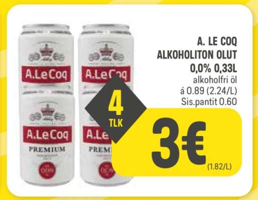A. LE COQ ALKOHOLITON OLUT