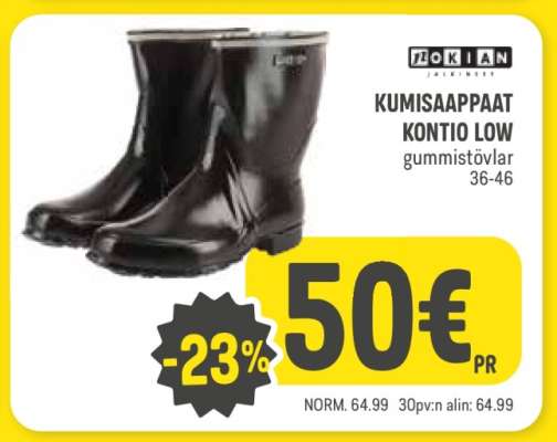 KUMISAAPPAAT KONTIO LOW