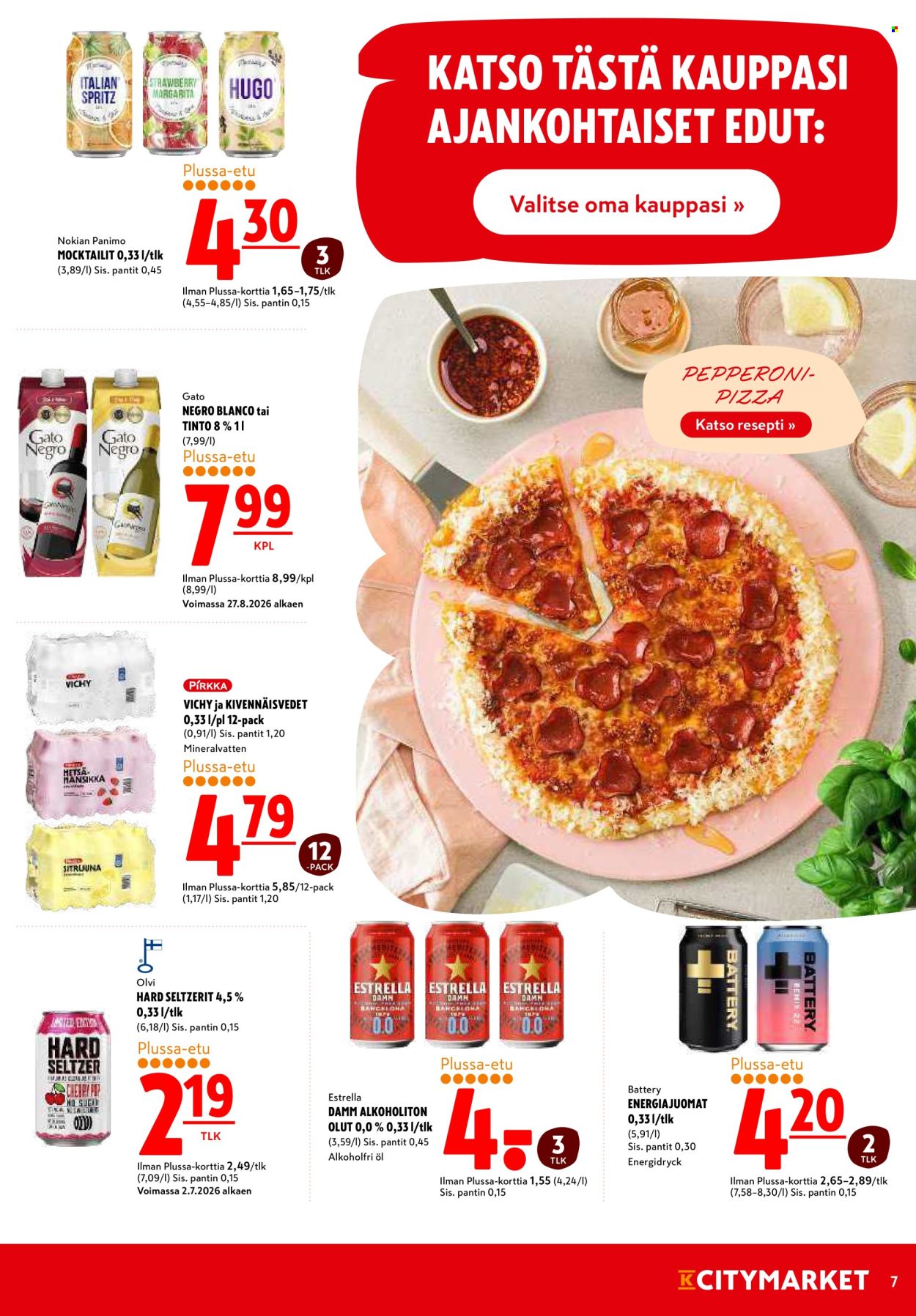 K-citymarket tarjouslehti  - 27.08.2026 - 30.08.2026. Sivu 7
