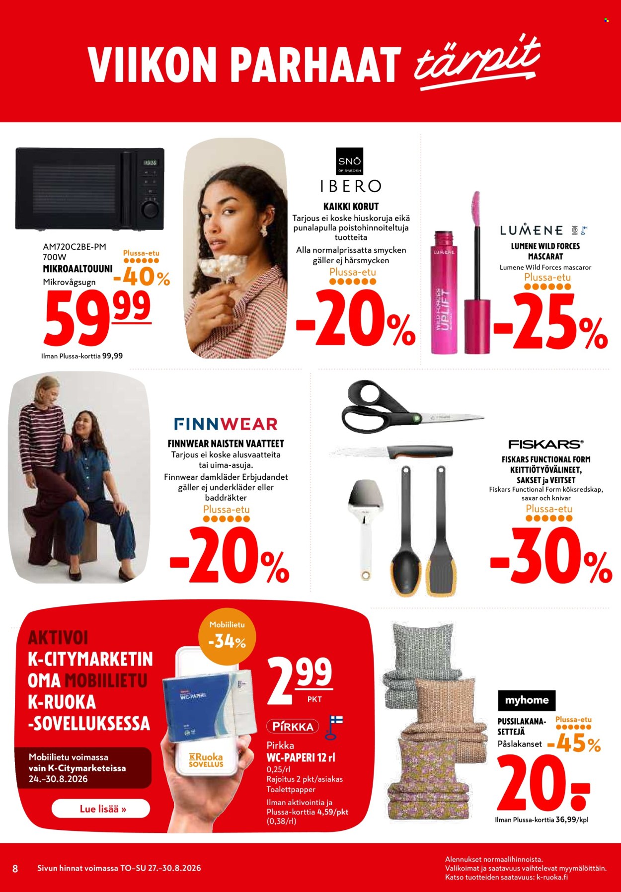K-citymarket tarjouslehti  - 27.08.2026 - 30.08.2026. Sivu 8