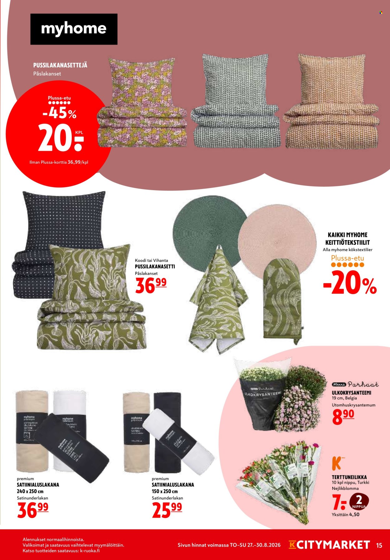 K-citymarket tarjouslehti  - 27.08.2026 - 30.08.2026. Sivu 15