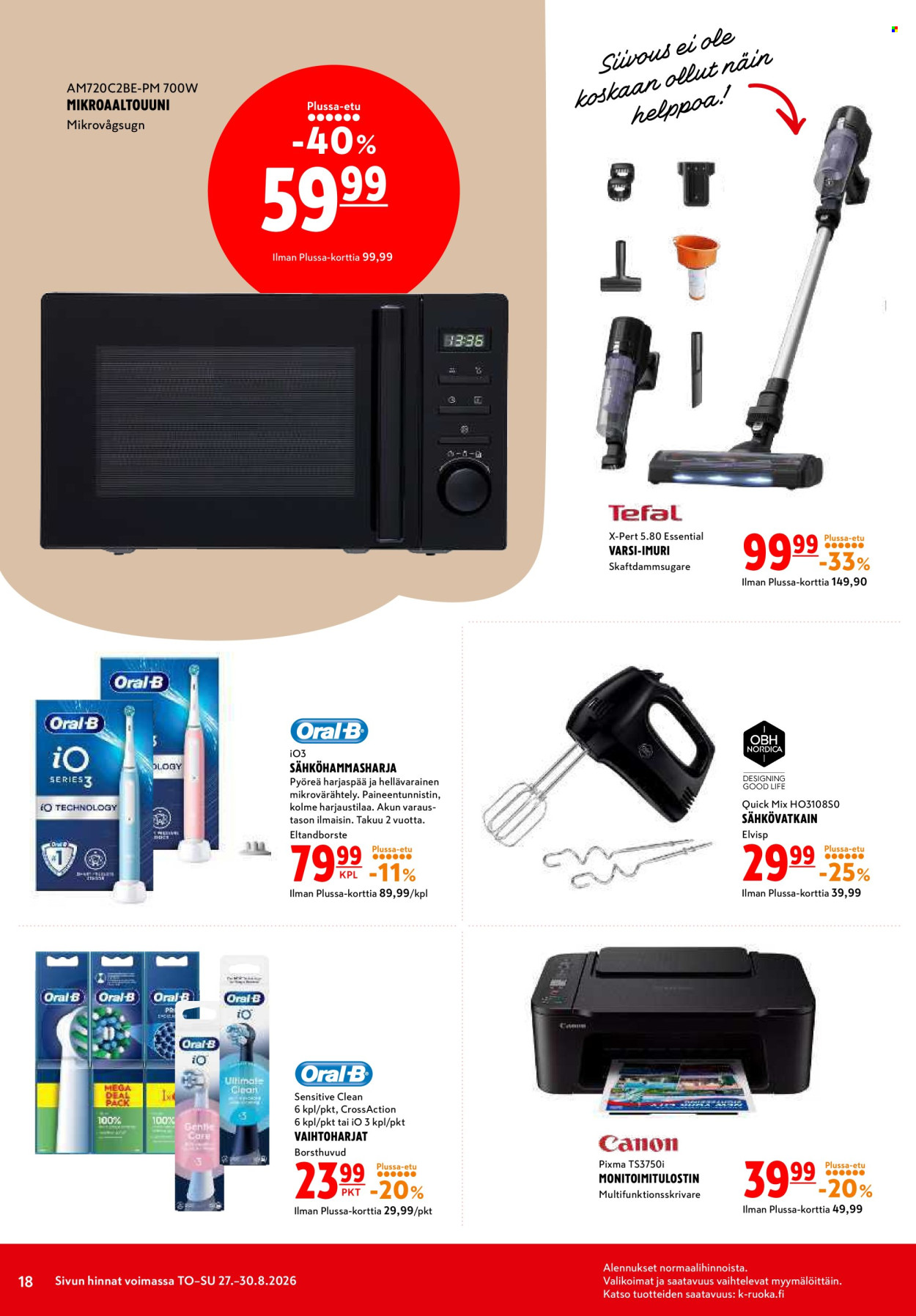 K-citymarket tarjouslehti  - 27.08.2026 - 30.08.2026. Sivu 18