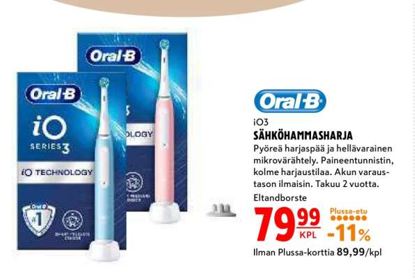Oral-B iO3 SÄHKÖHAMMASHARJA