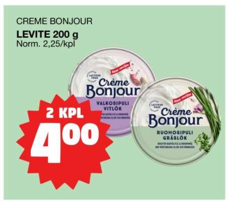 CRÈME BONJOUR