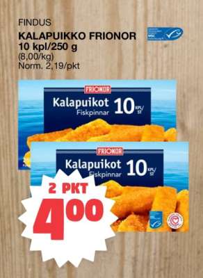 FINDUS KALAPUIKKO FRIONOR