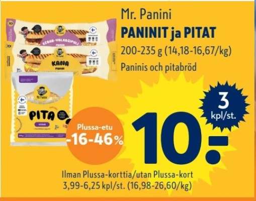 Mr. Panini PANINIT ja PITAT